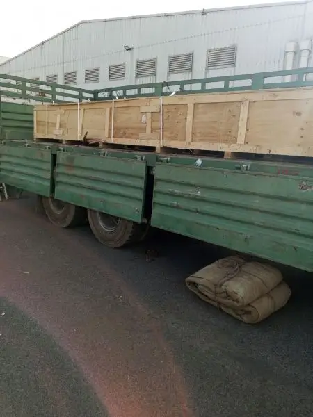Shipping containers being processed at customs